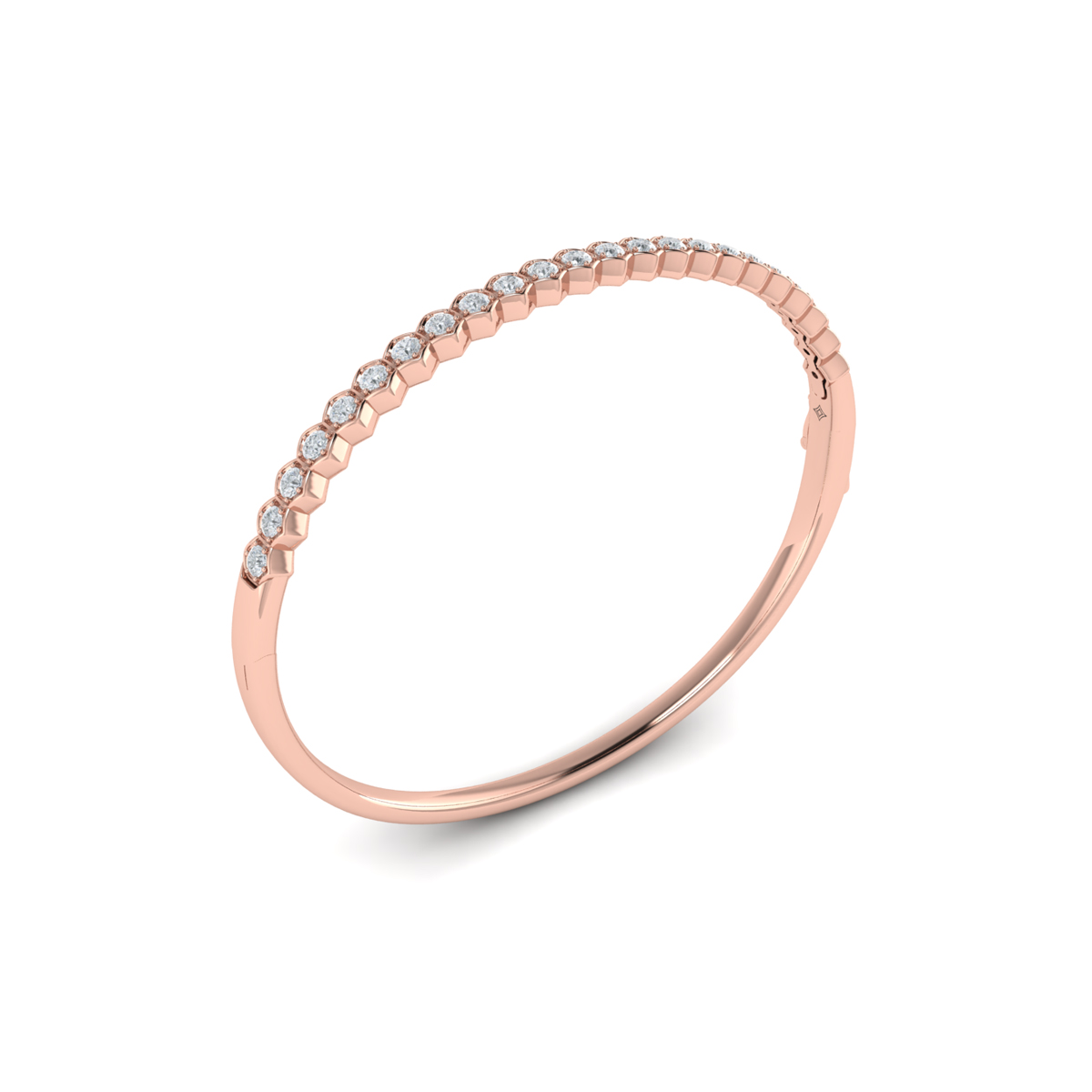 Diamond Honeycomb Bangle