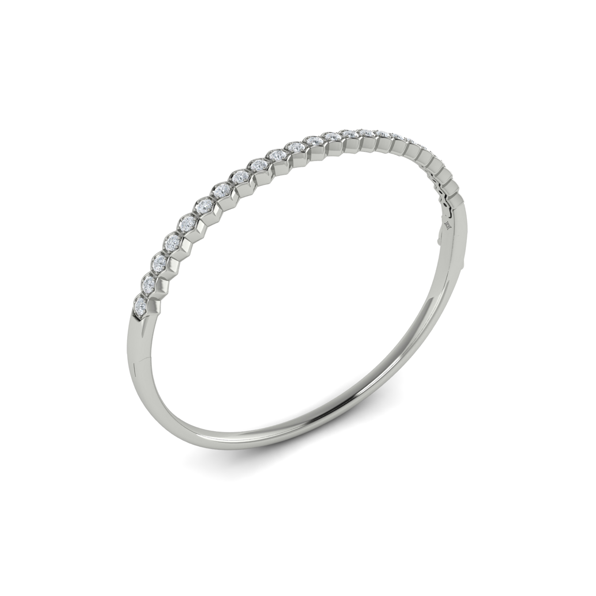 Diamond Honeycomb Bangle