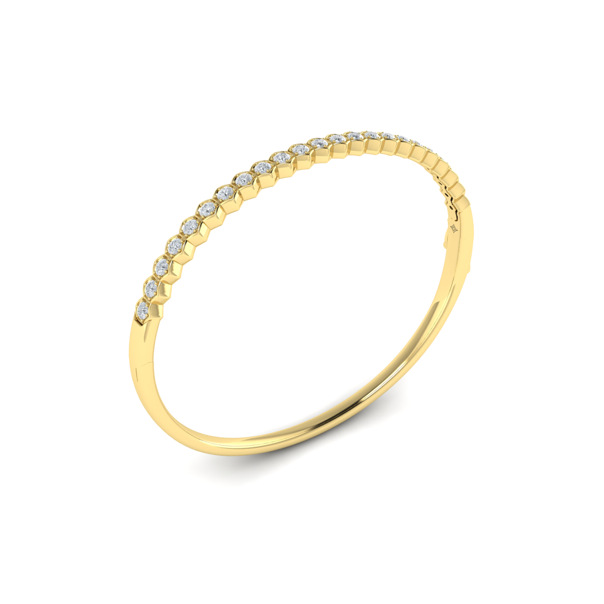 Diamond Honeycomb Bangle