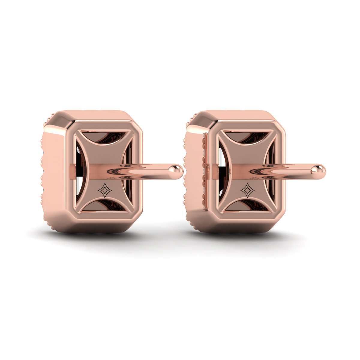Diamond Baguette Stud Earrings