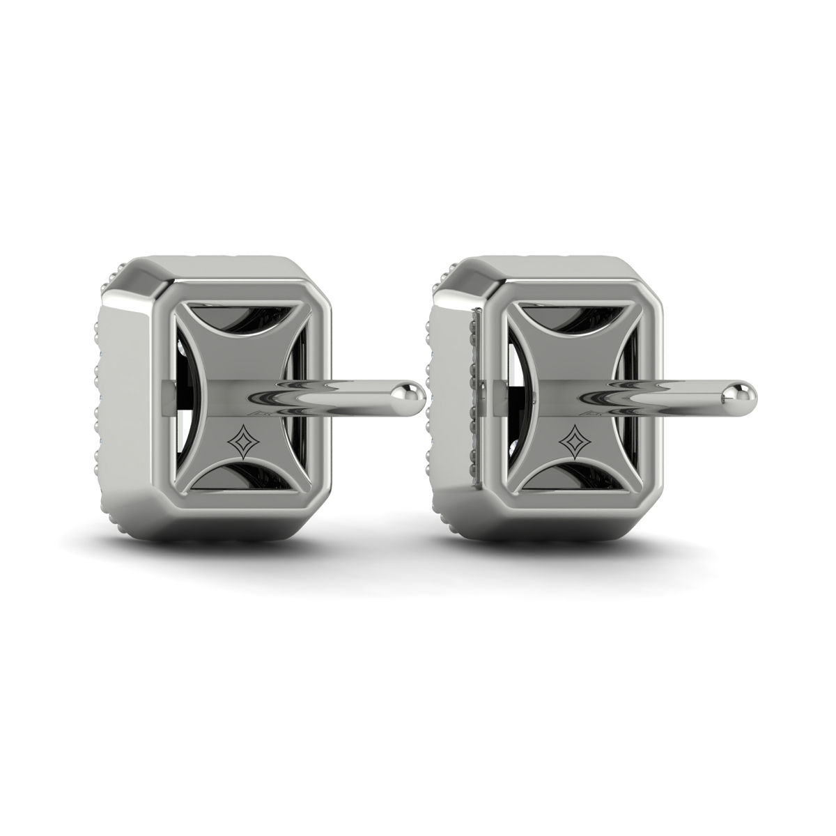 Diamond Baguette Stud Earrings