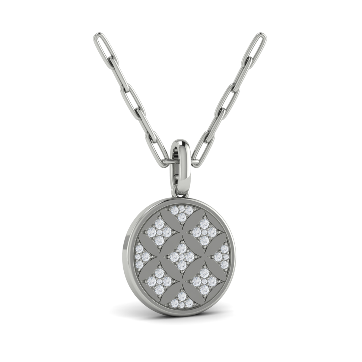 Star Diamonds and Diamond Pendant Necklace