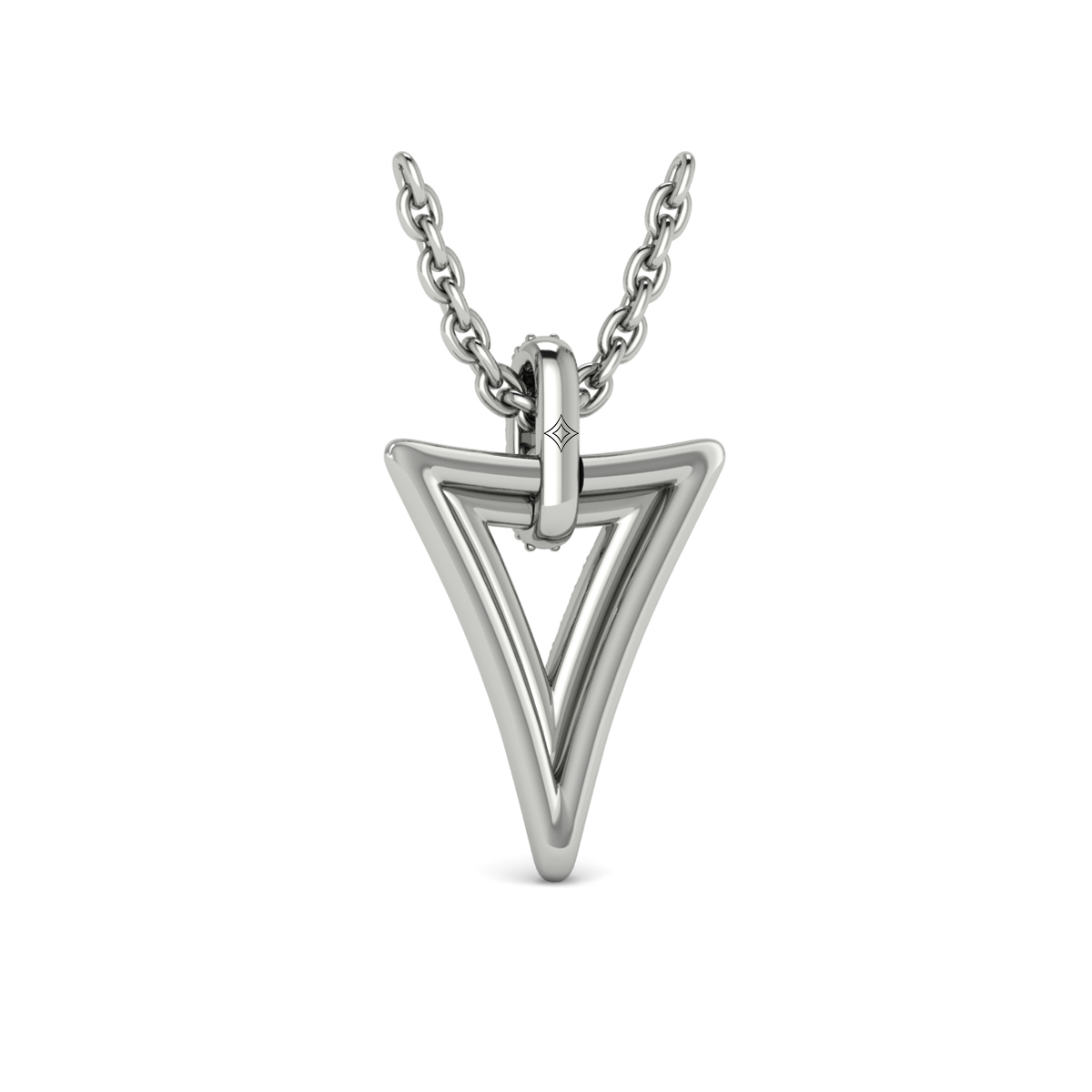 Diamond Open Double Trinity Pendant