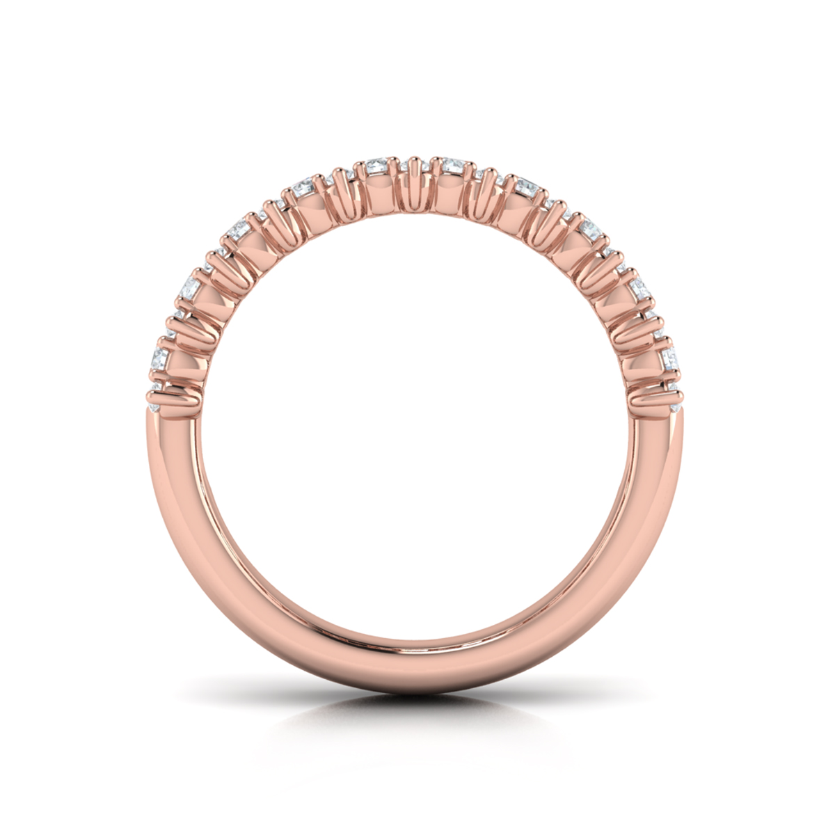 Diamond Baguette and Round Diamond Regal Ring