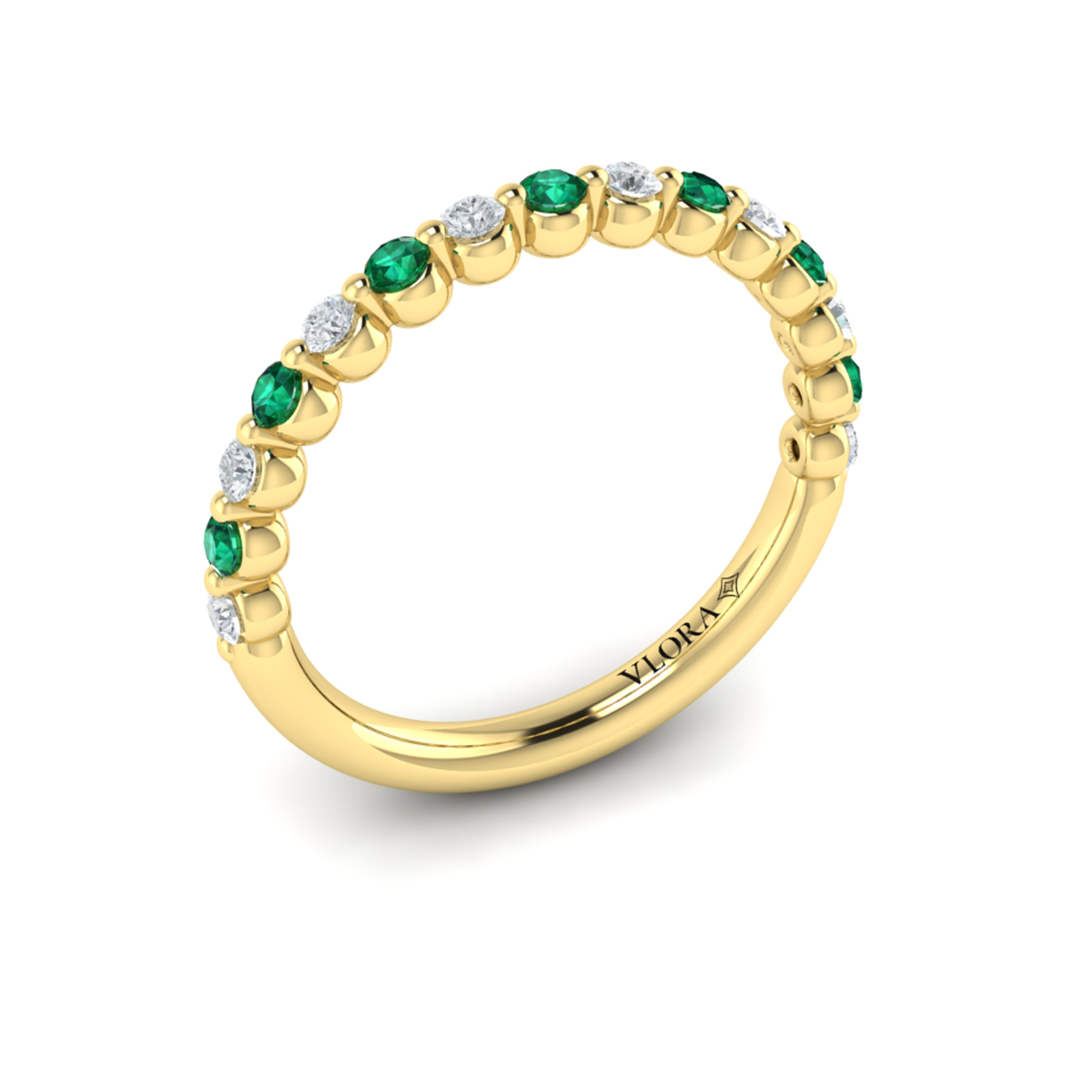 Diamond and Emerald Ring
