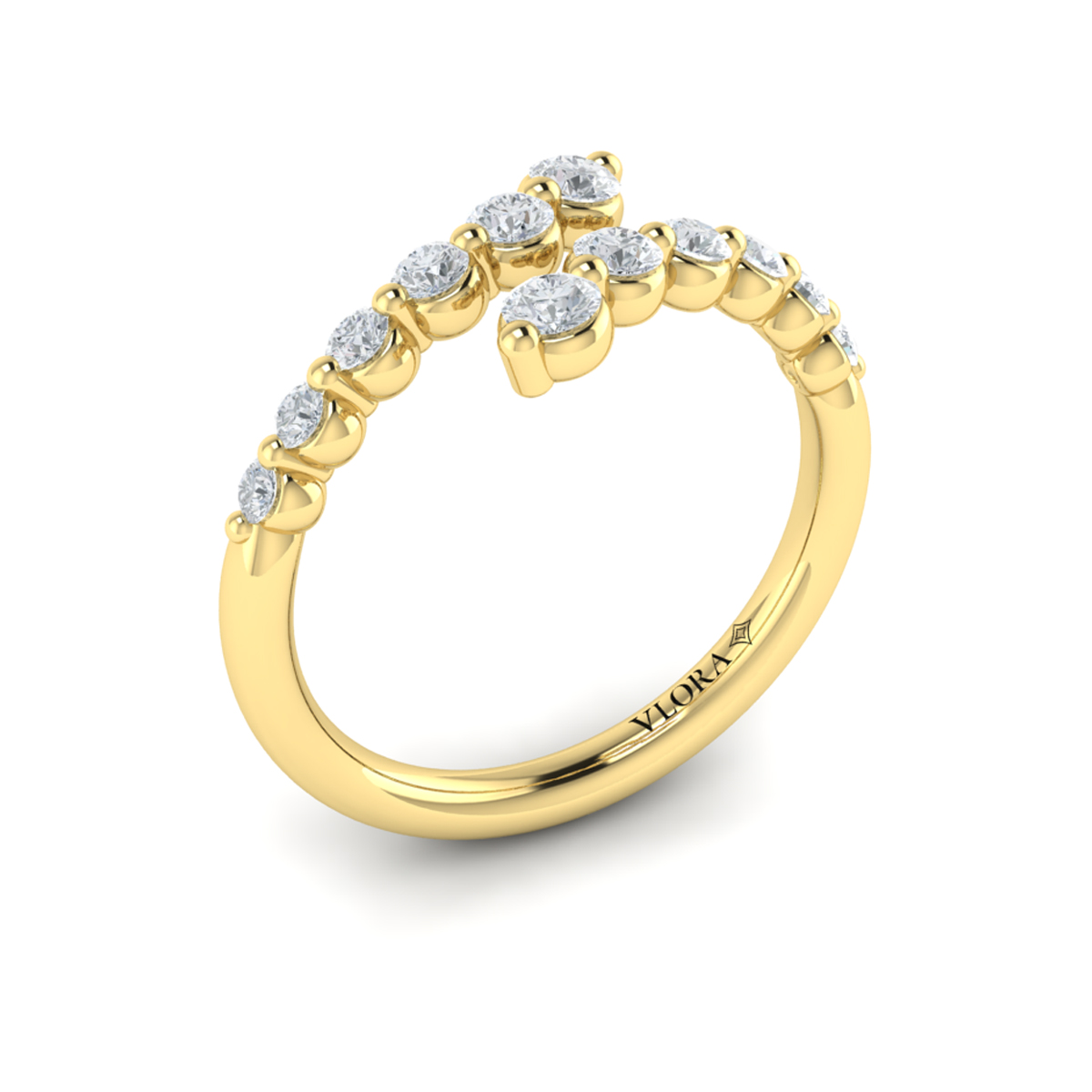 Diamond Open Wrap Ring