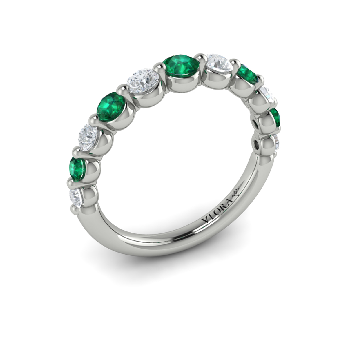 Diamond and Emerald Ring