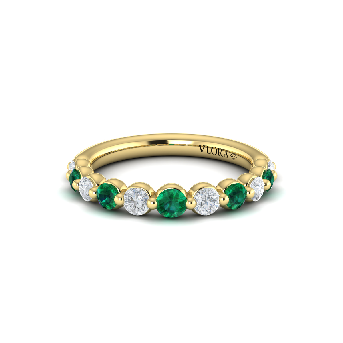 Diamond and Emerald Ring