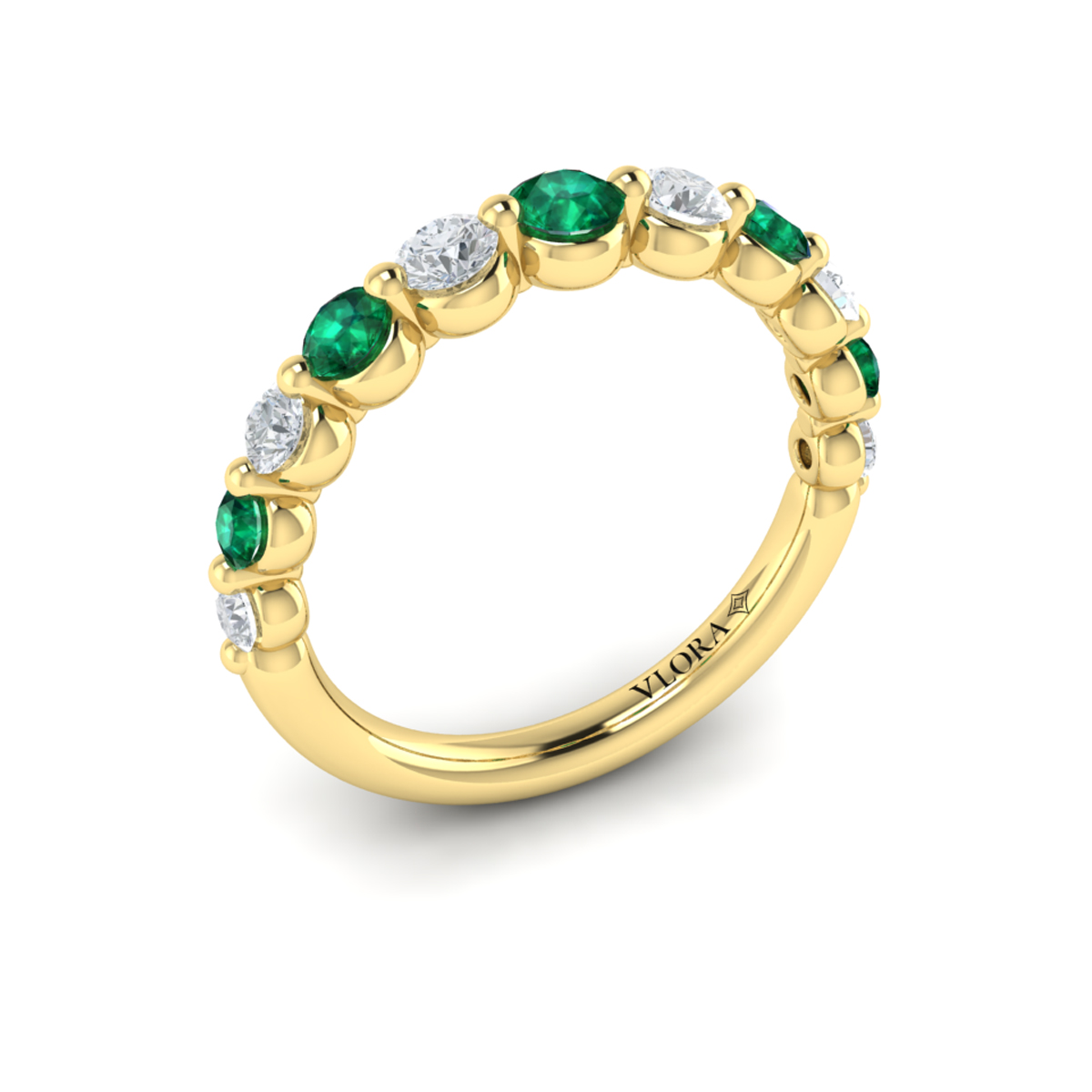Diamond and Emerald Ring