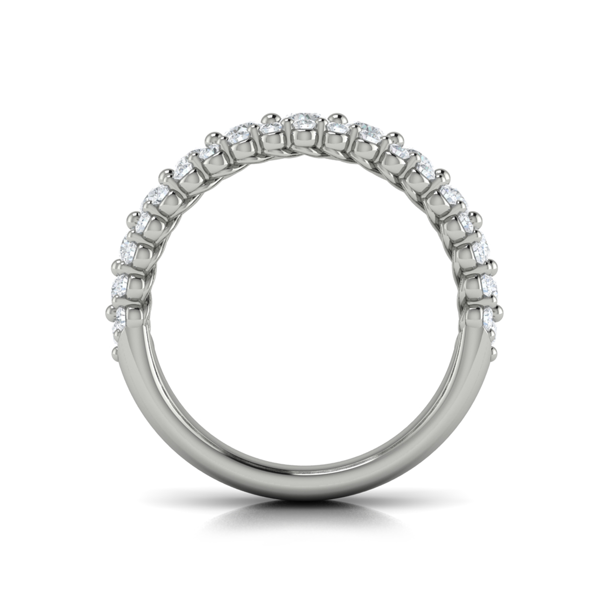 Diamond Three Row Ring
