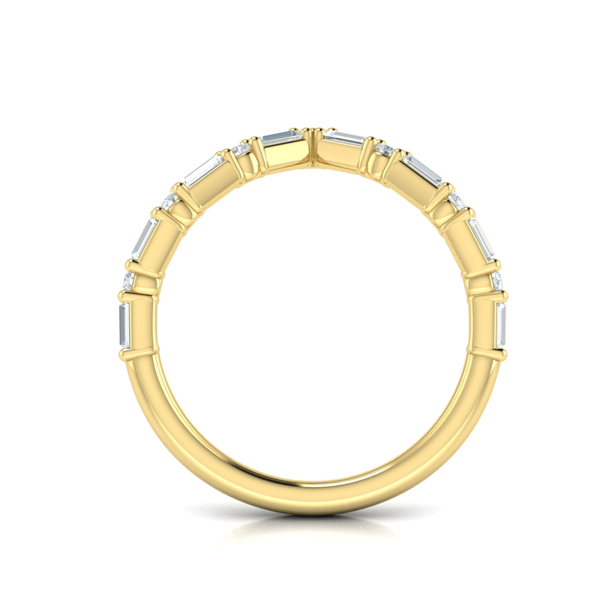 Diamond Baguette Chevron Ring