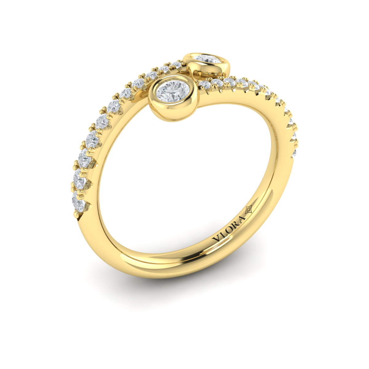 Diamond Double Wrap Ring