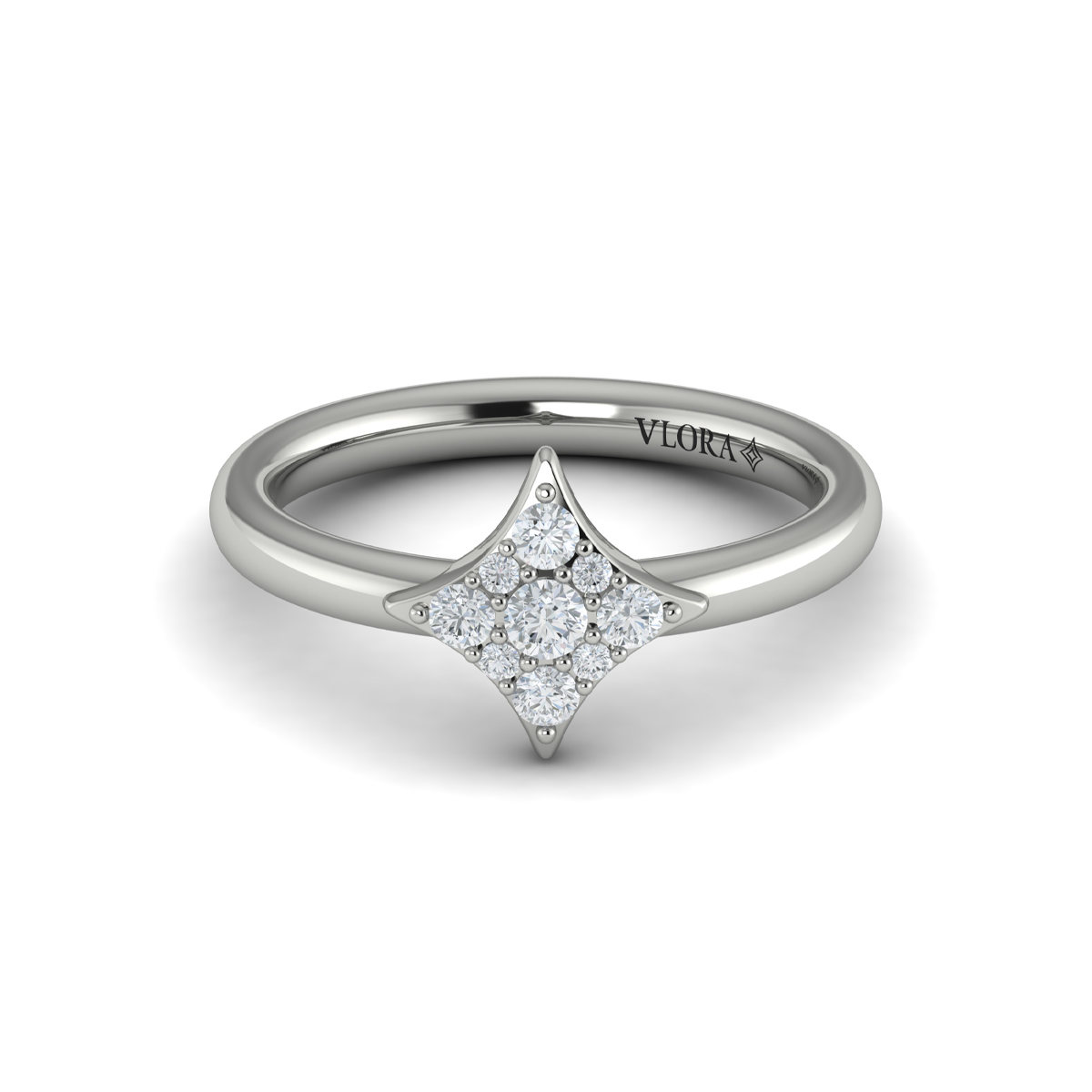 Diamond Cluster Vlora Star Ring