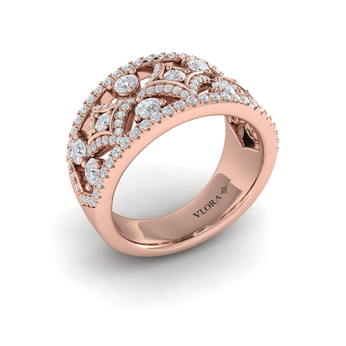 Diamond Open Vlora Star Ring