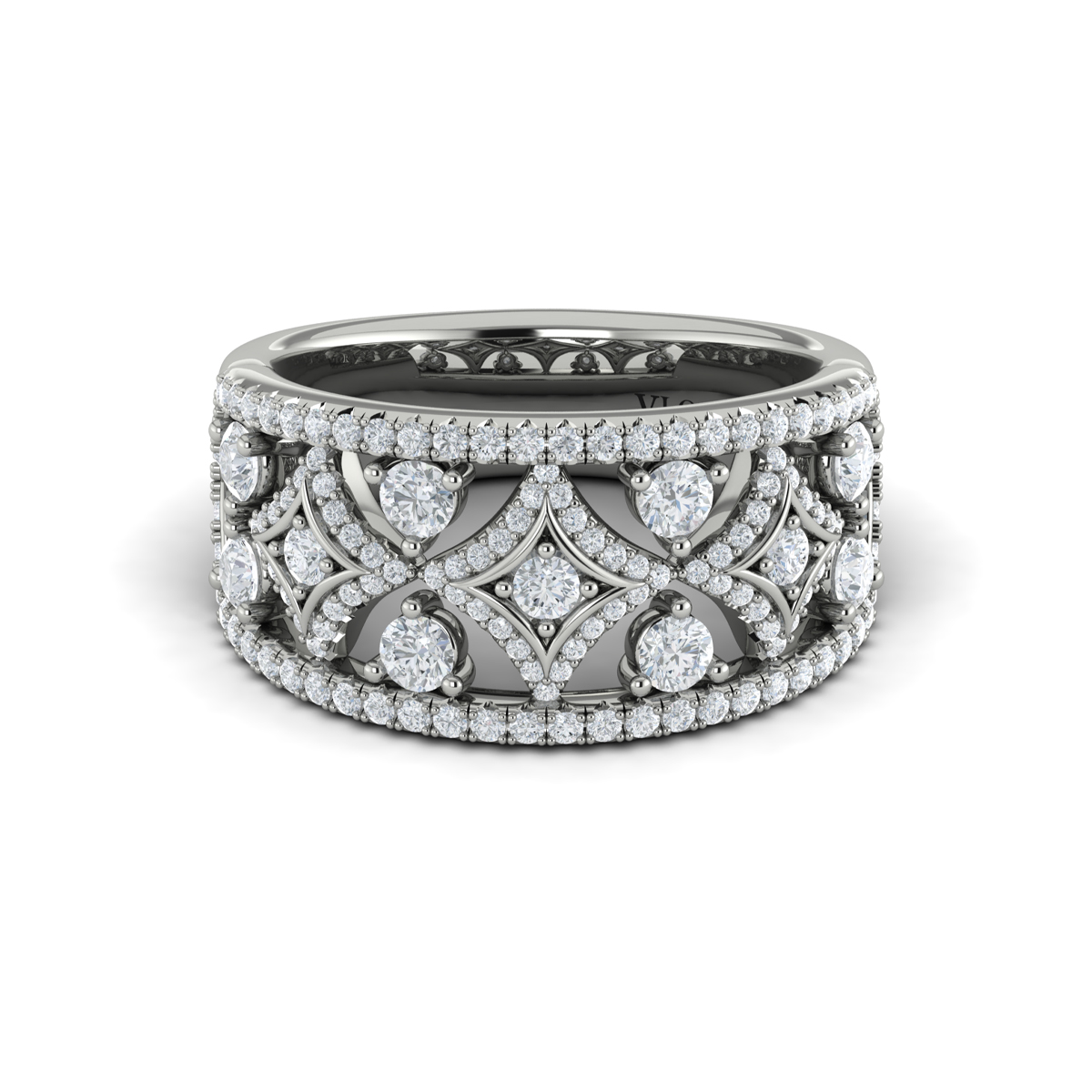 Diamond Open Vlora Star Ring