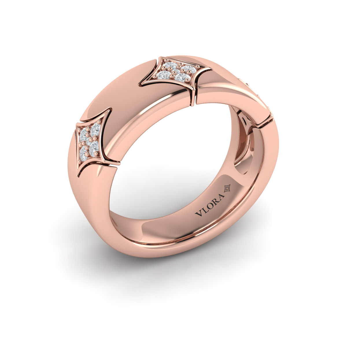 Diamond Cluster Vlora Star Ring
