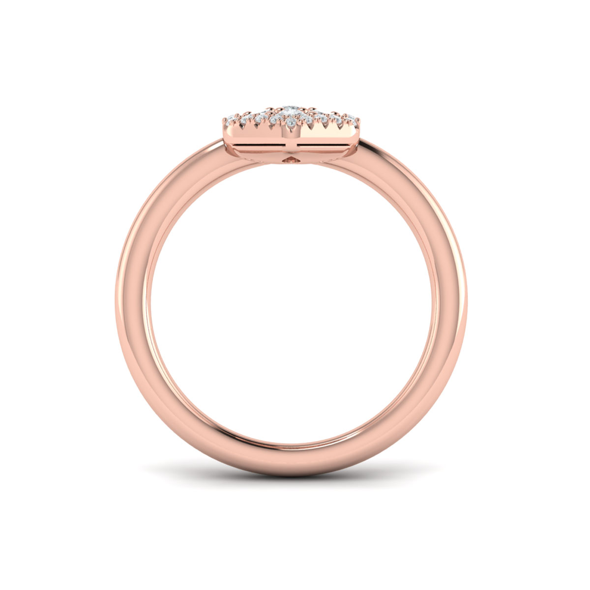 Diamond Cluster Single Honeycomb Ring