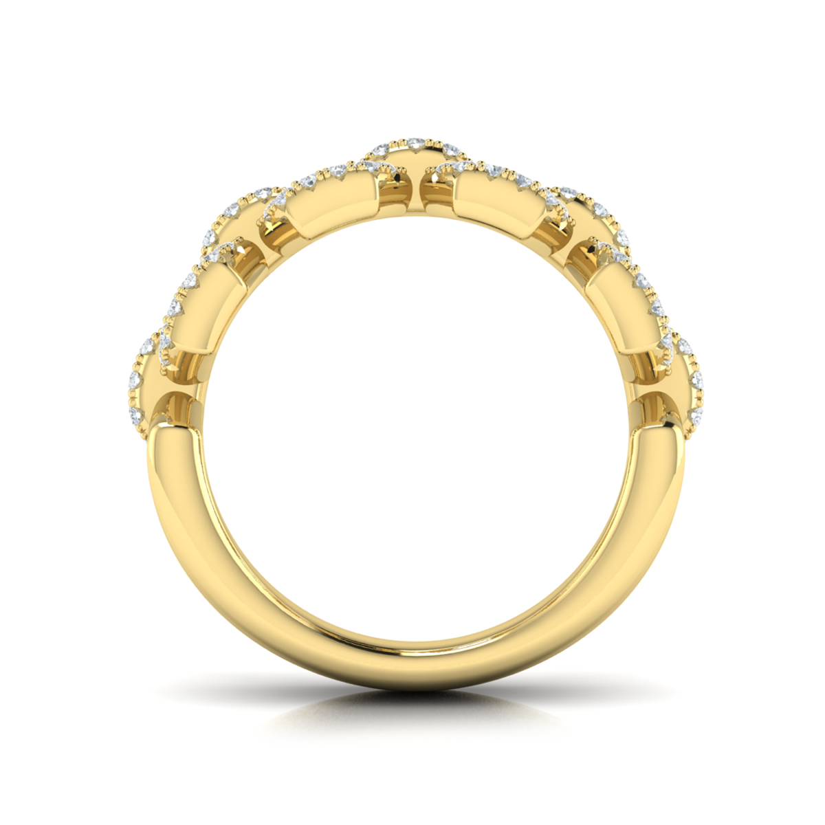 Diamond Link Ring