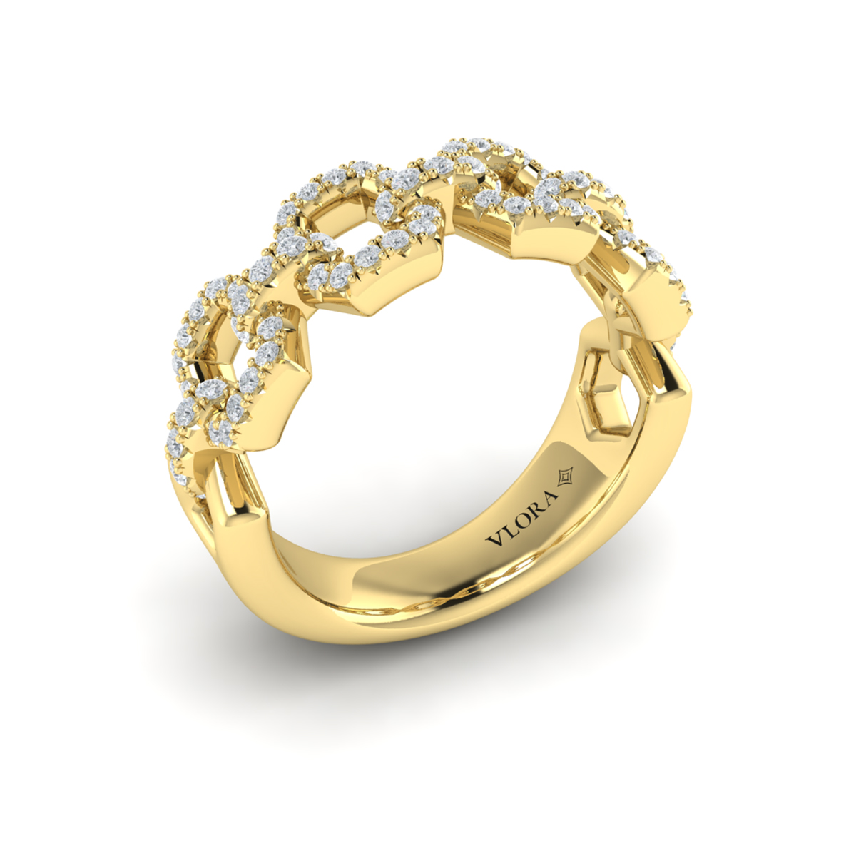Diamond Link Ring