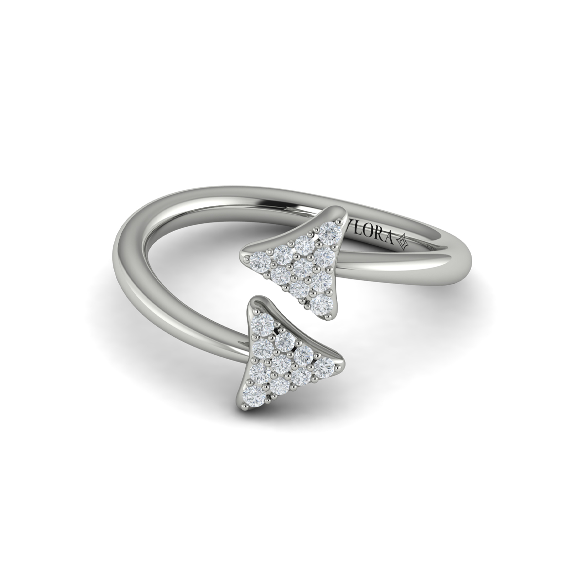 Diamond Trinity Wrap Ring