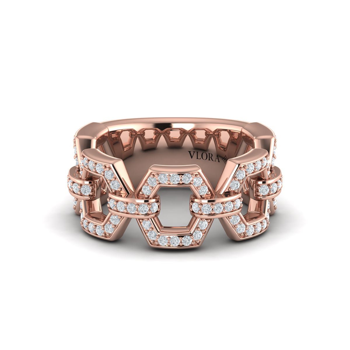 Diamond Link Ring