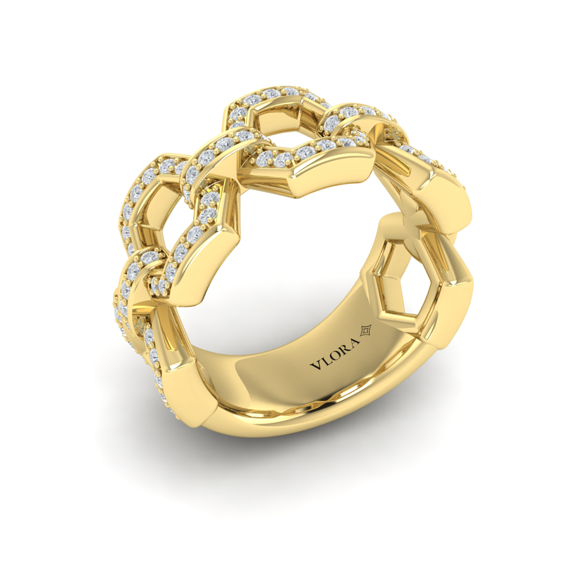 Diamond Link Ring