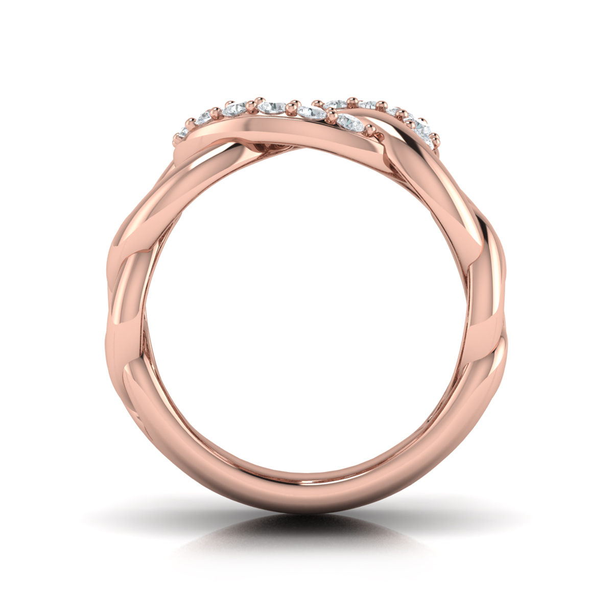 Diamond Interlaced Ring