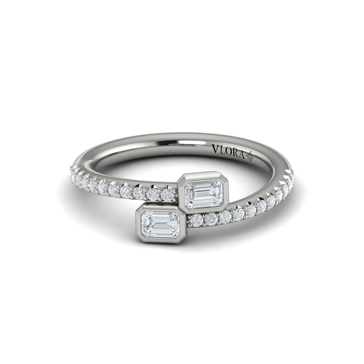 Diamond Baguette Wrap Ring