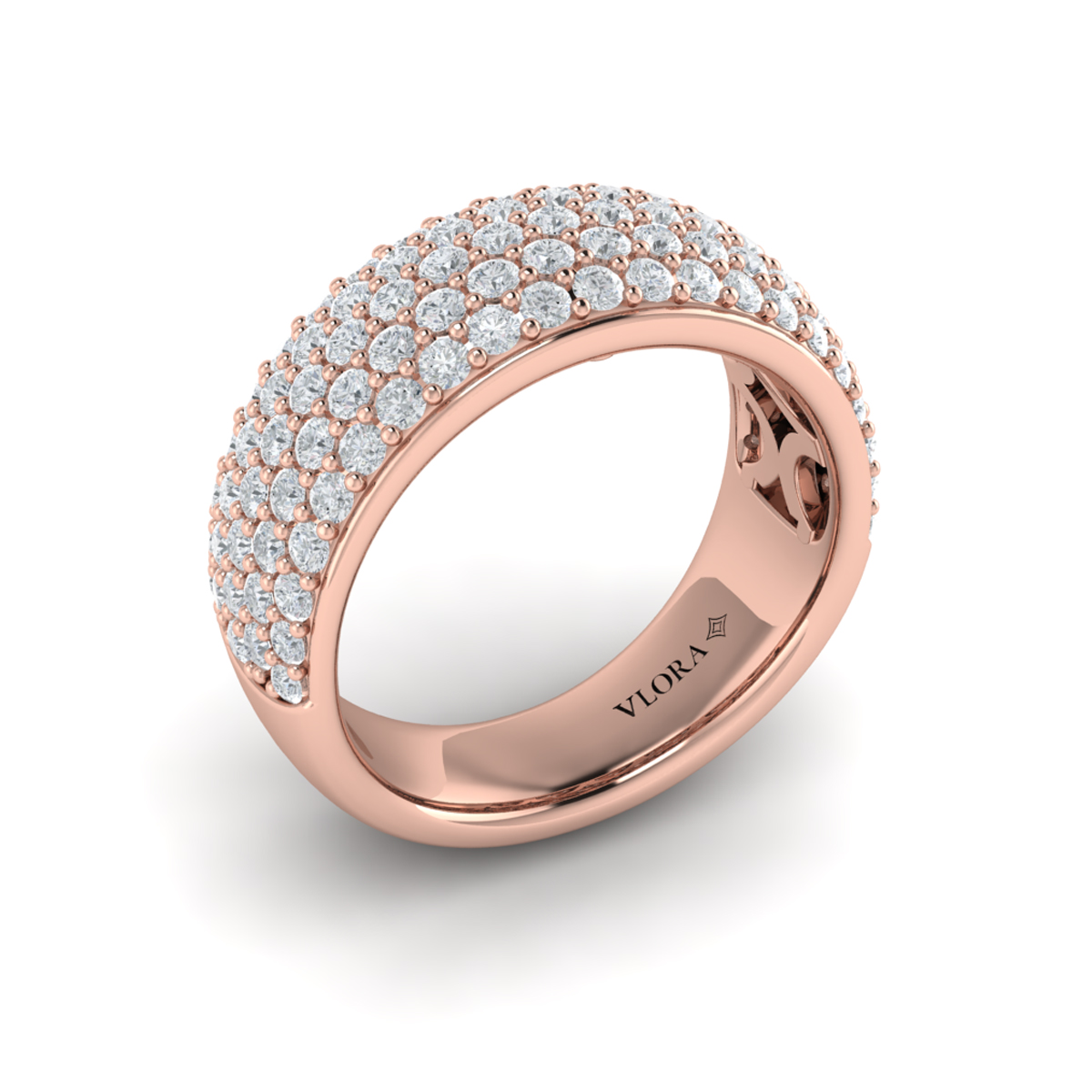 Diamond Multi-Row Statement Ring