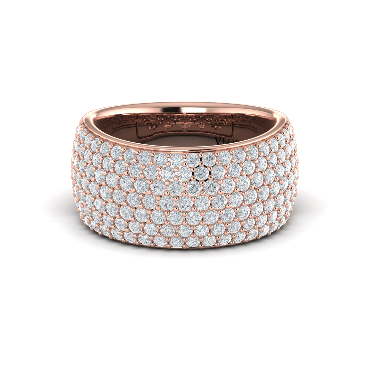 Diamond Multi-Row Statement Ring