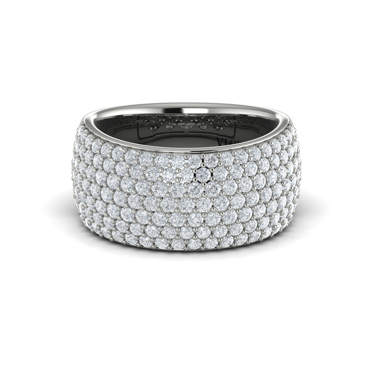 Diamond Multi-Row Statement Ring