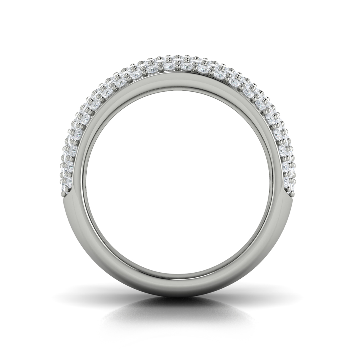 Diamond Multi-Row Statement Ring
