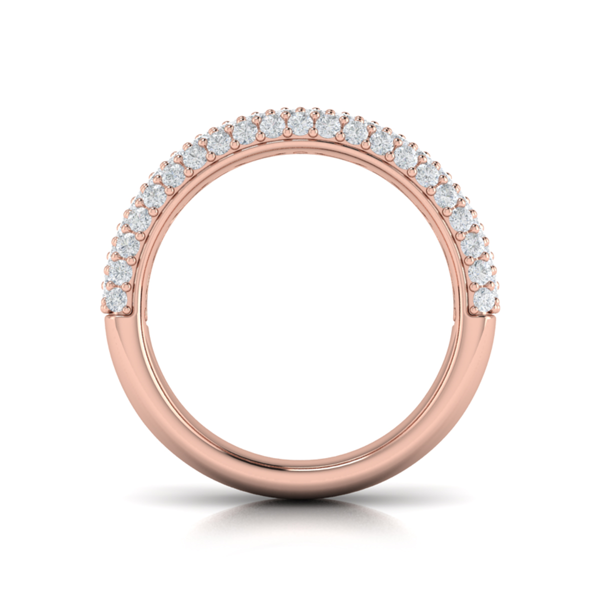 Diamond Multi-Row Statement Ring