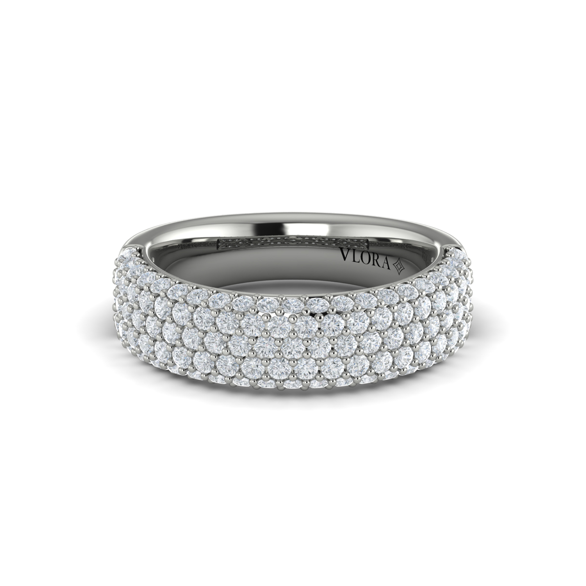 Diamond Multi-Row Statement Ring