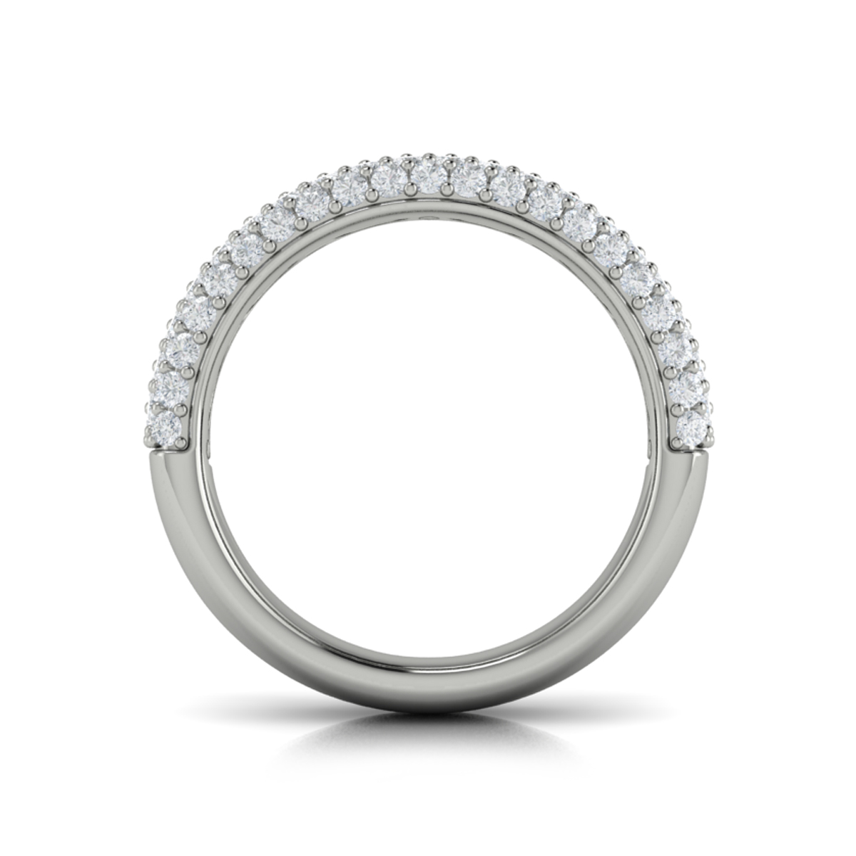 Diamond Multi-Row Statement Ring