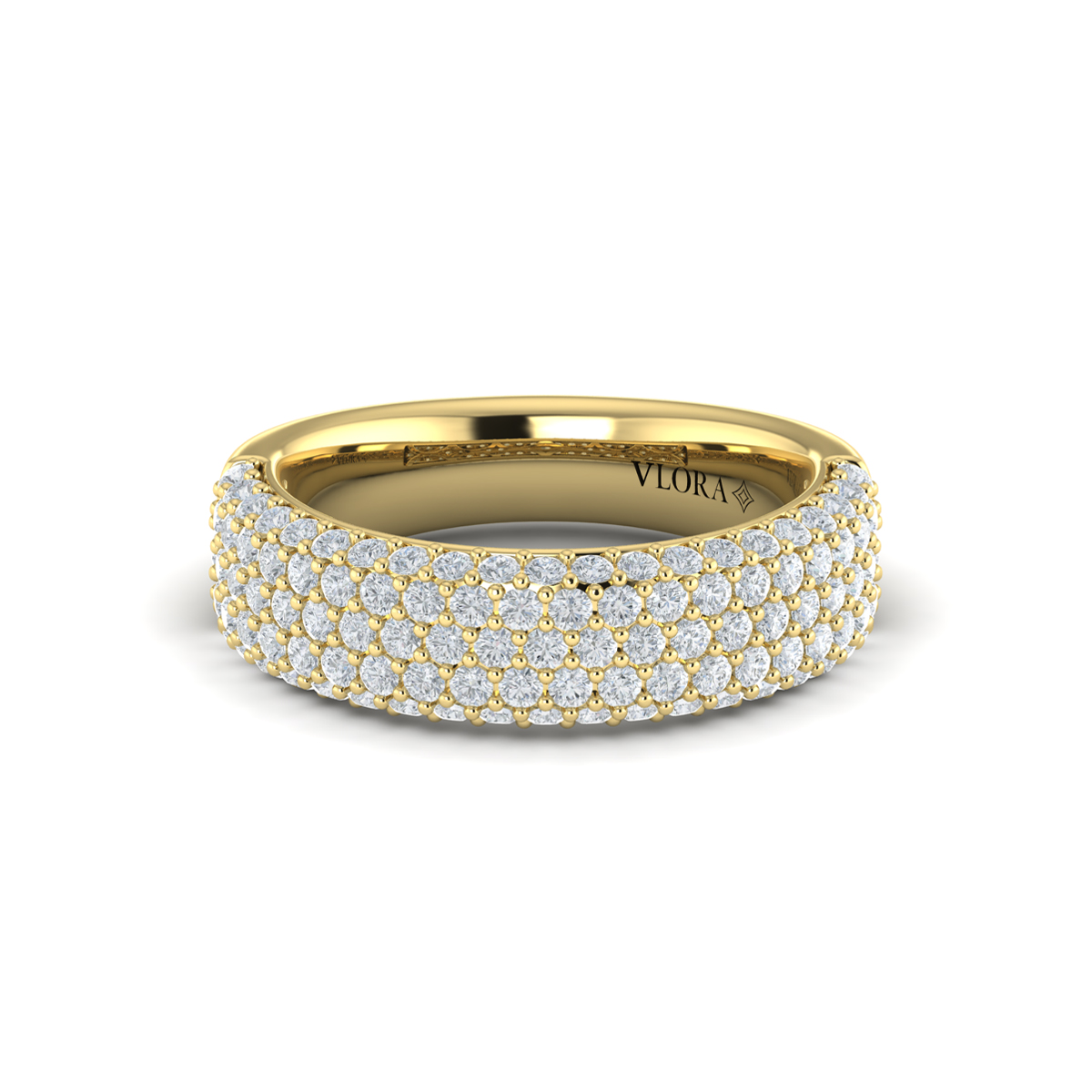 Diamond Multi-Row Statement Ring
