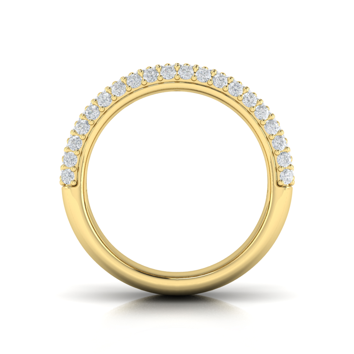 Diamond Multi-Row Statement Ring