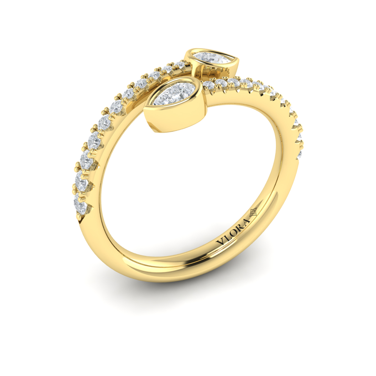 Diamond Double Wrap Ring