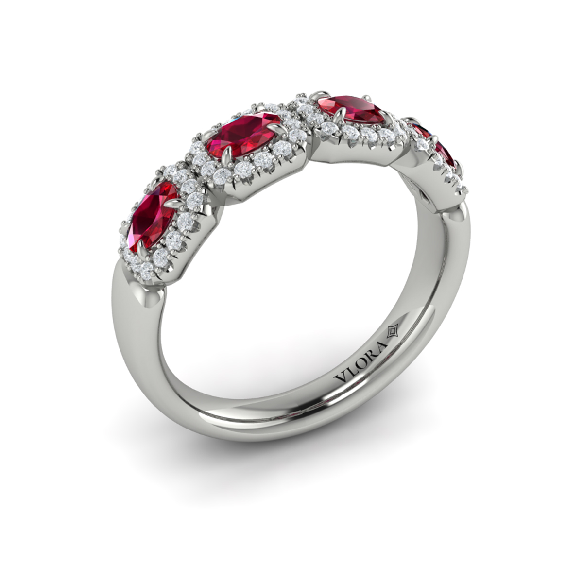 Diamond and Ruby Statement Ring