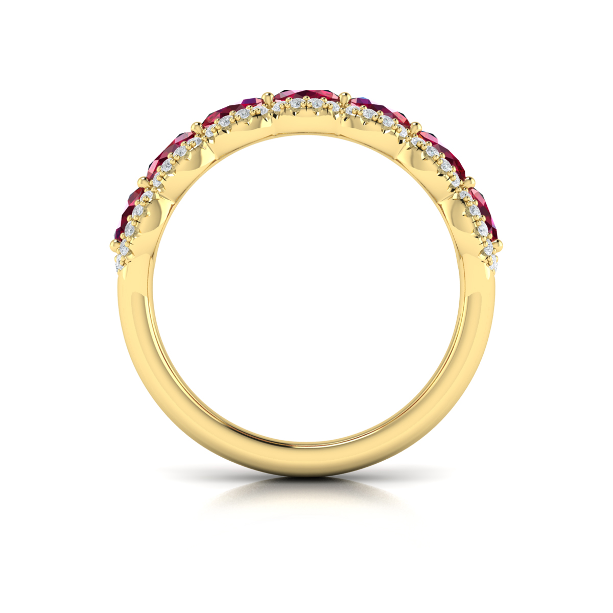 Diamond and Ruby Statement Ring