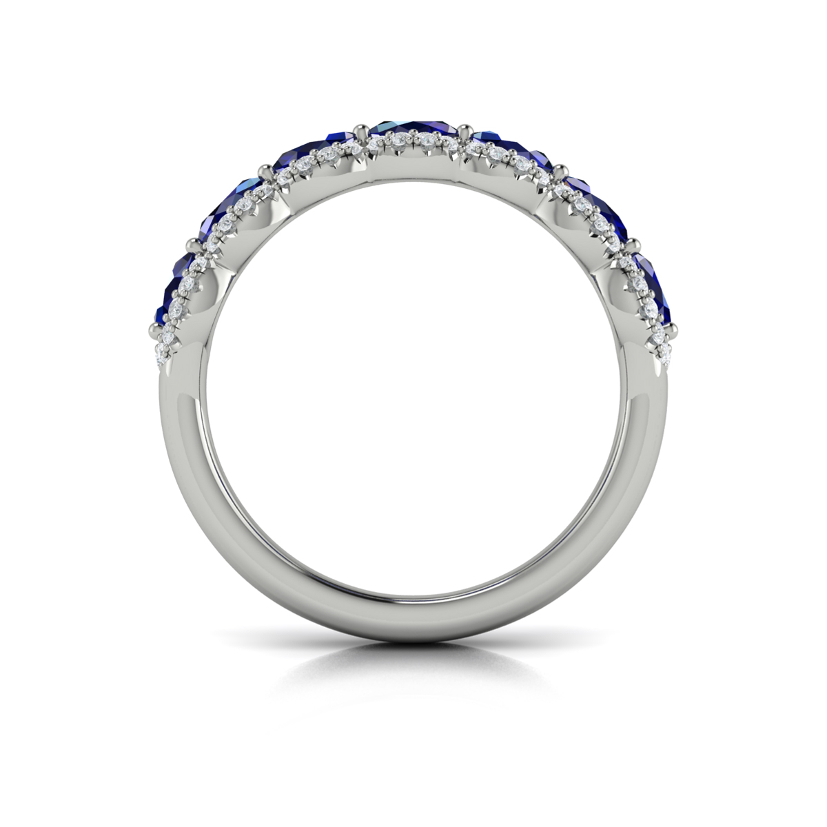 Diamond and Sapphire Statement Ring