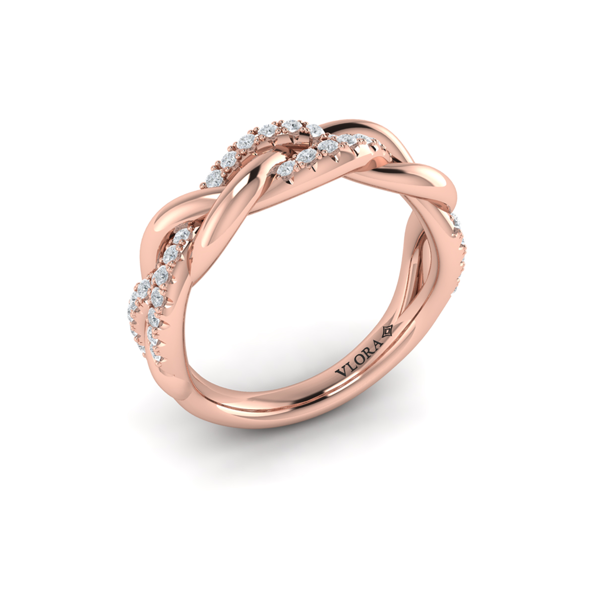 Alternating Diamond Twist Ring