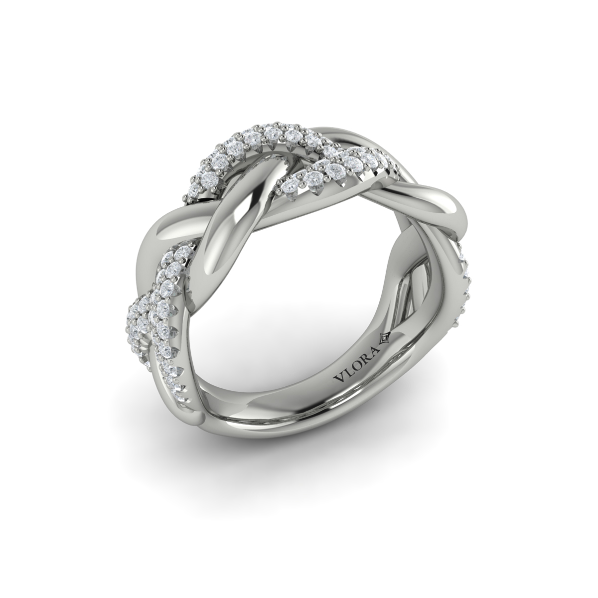 Alternating Diamond Twist Ring