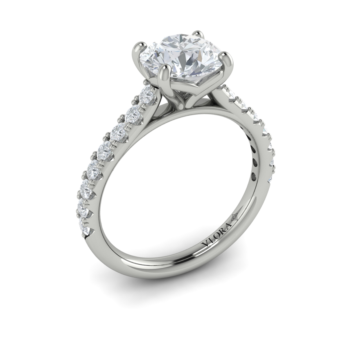 Classic Cathedral Engagement Ring