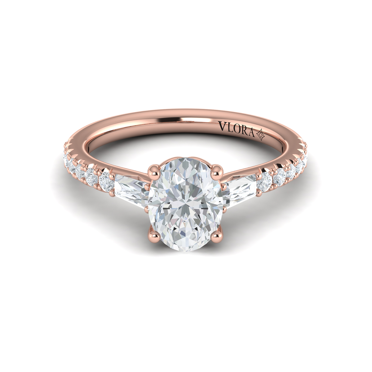 Luminous Oval Engagement Ring