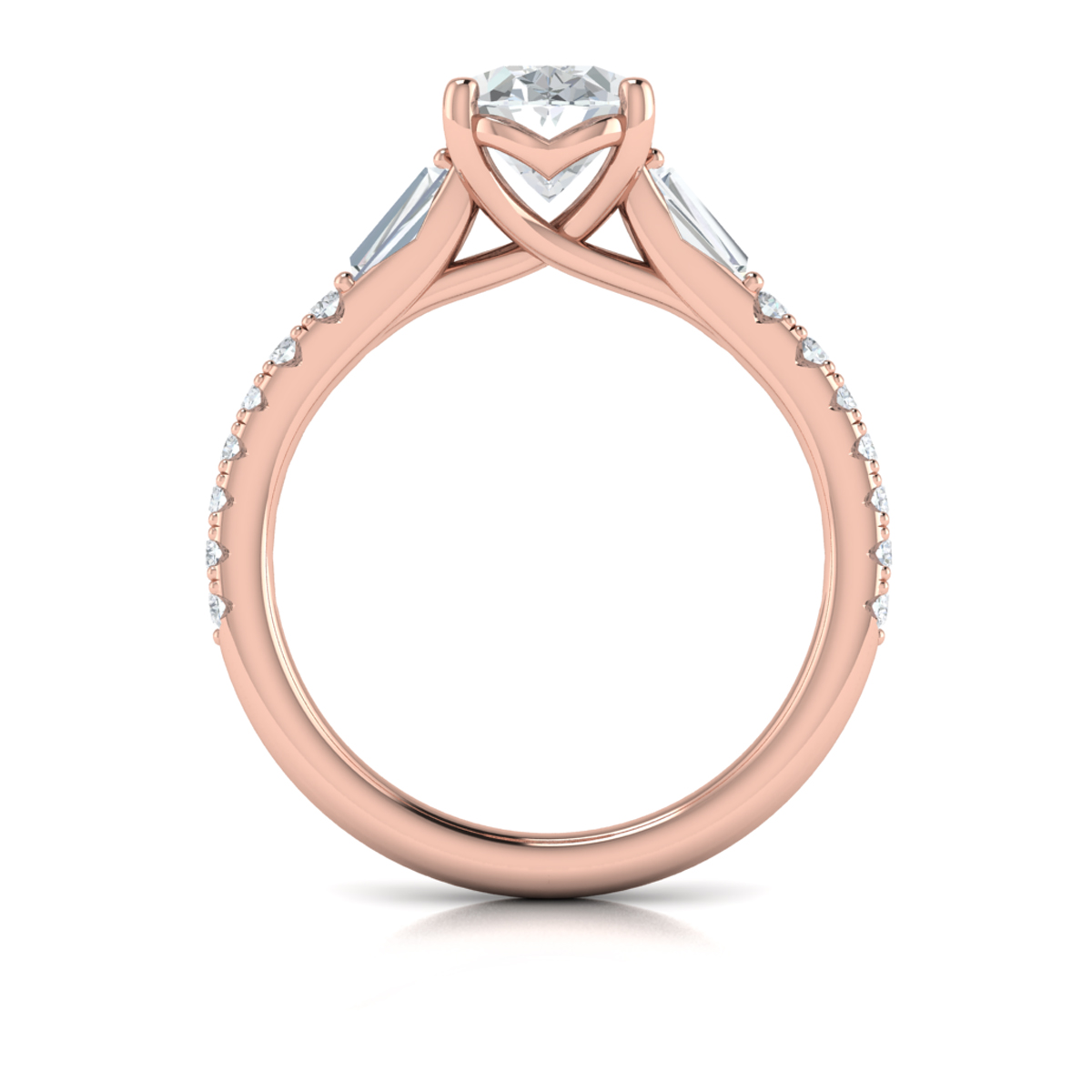 Luminous Oval Engagement Ring