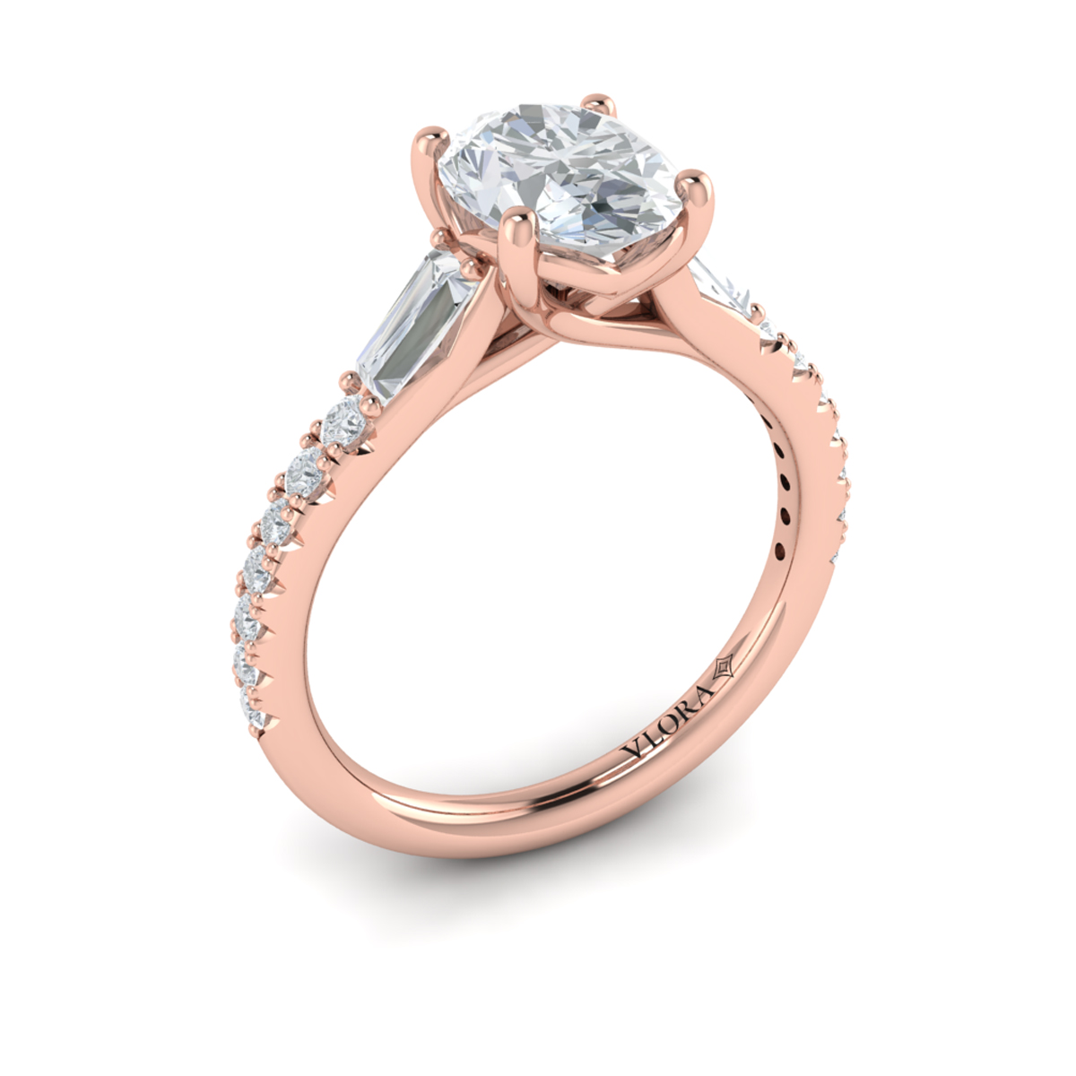Luminous Oval Engagement Ring