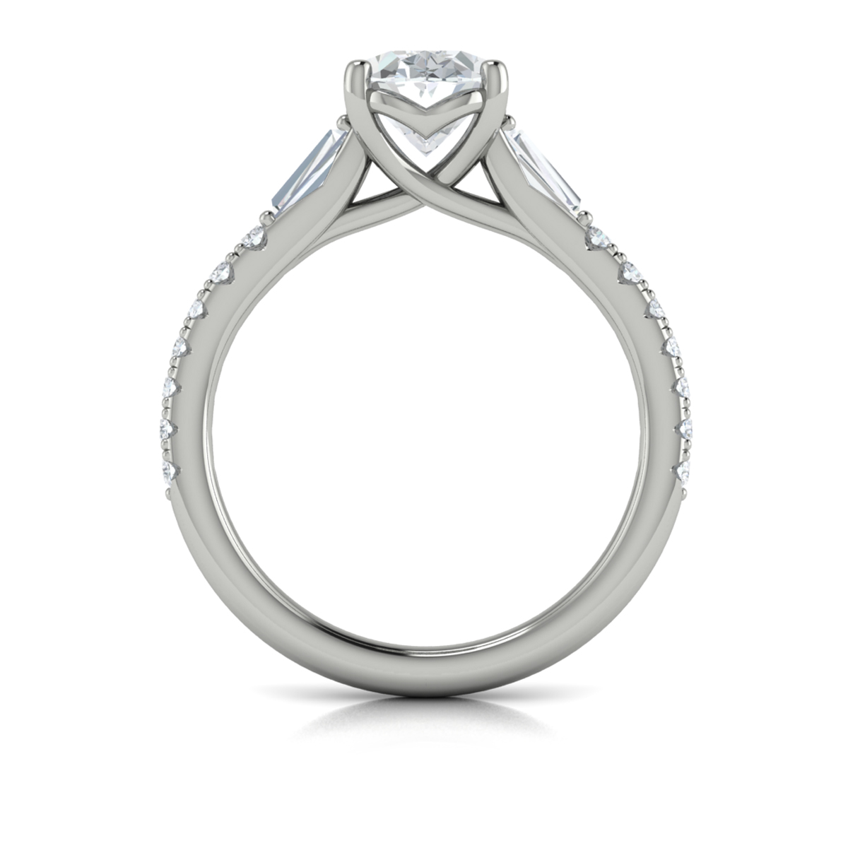 Luminous Oval Engagement Ring