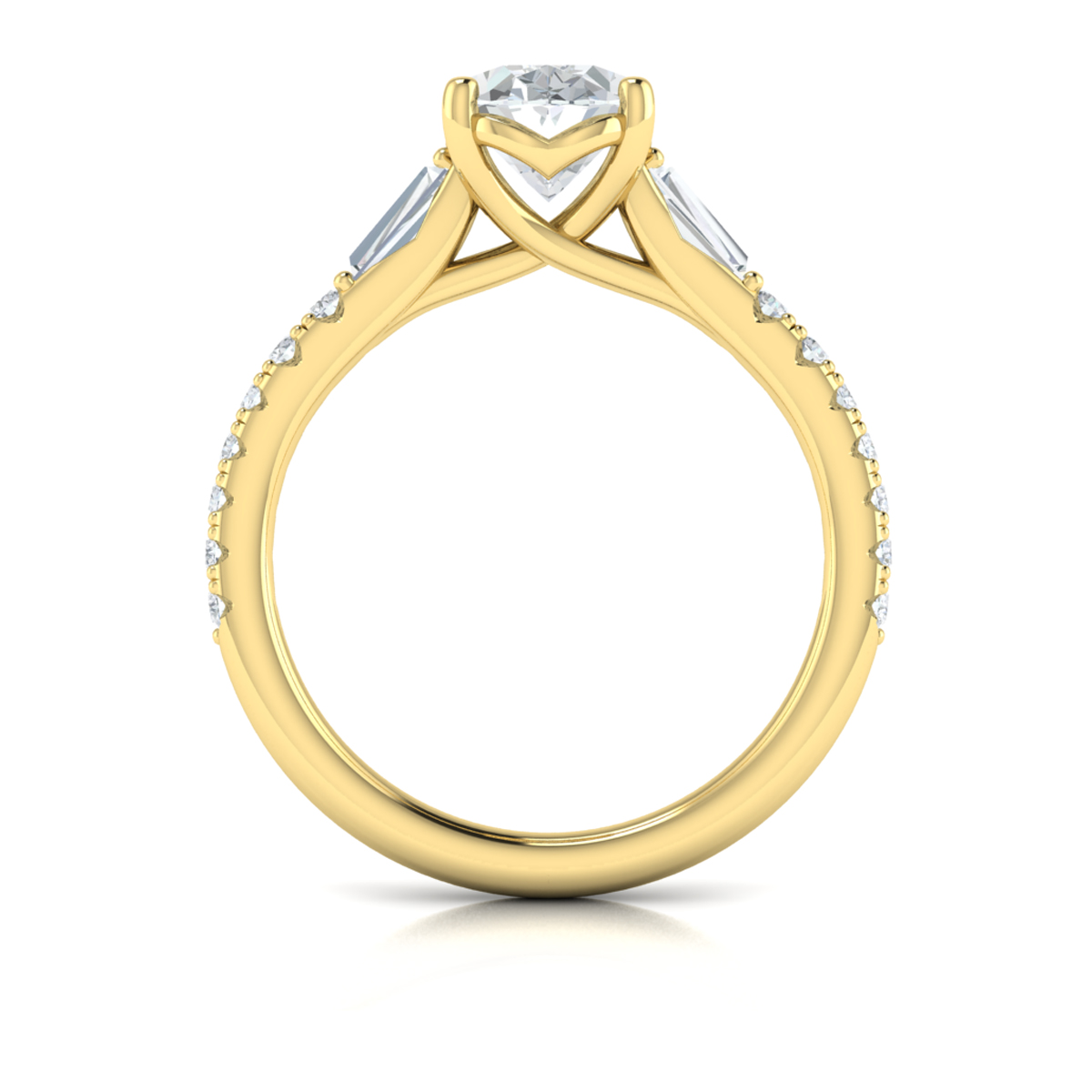 Luminous Oval Engagement Ring