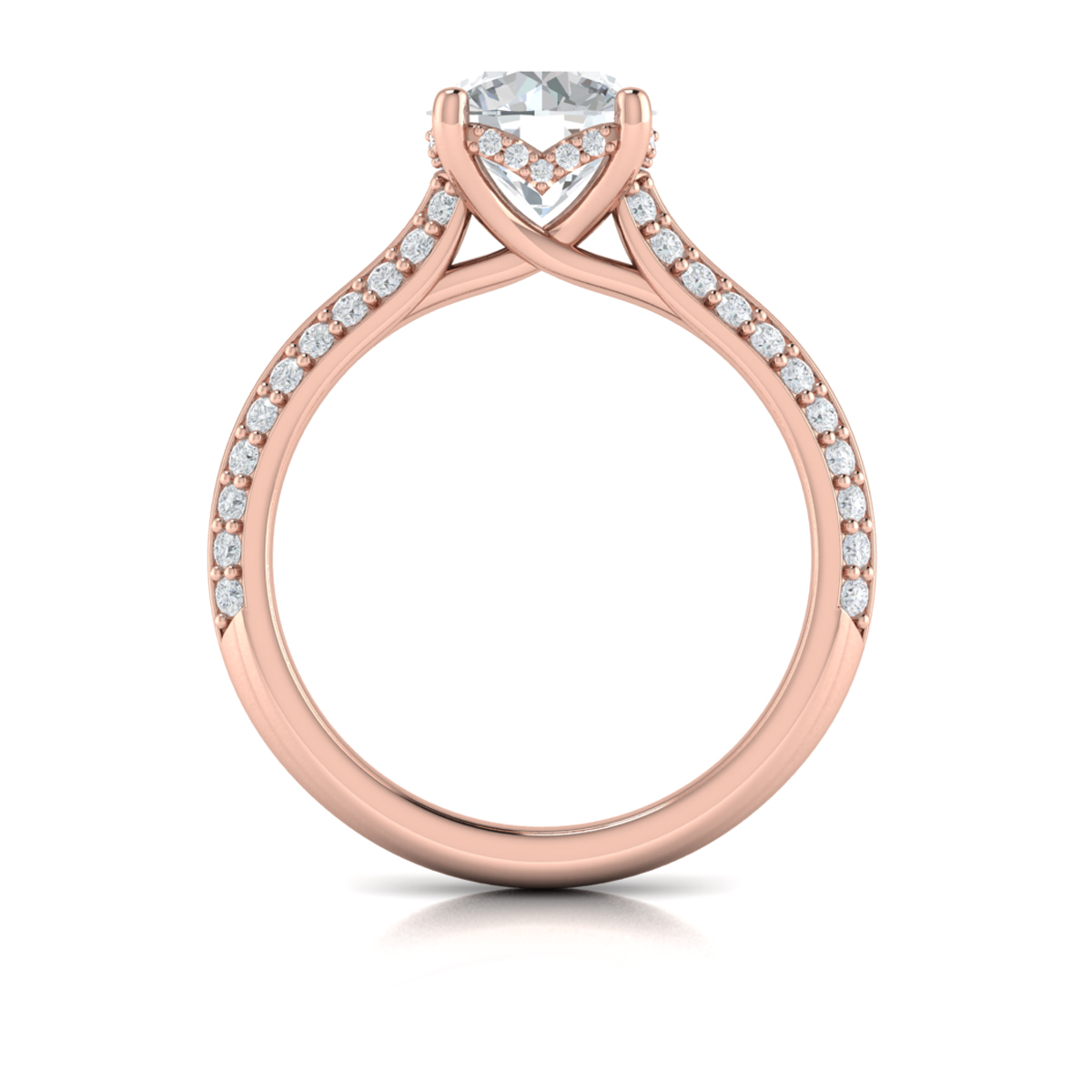 Harmony Hidden Halo Engagement Ring